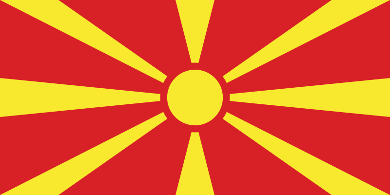 旭日旗 昔の日本の国旗 に似ている国旗 北マケドニア Irohabook